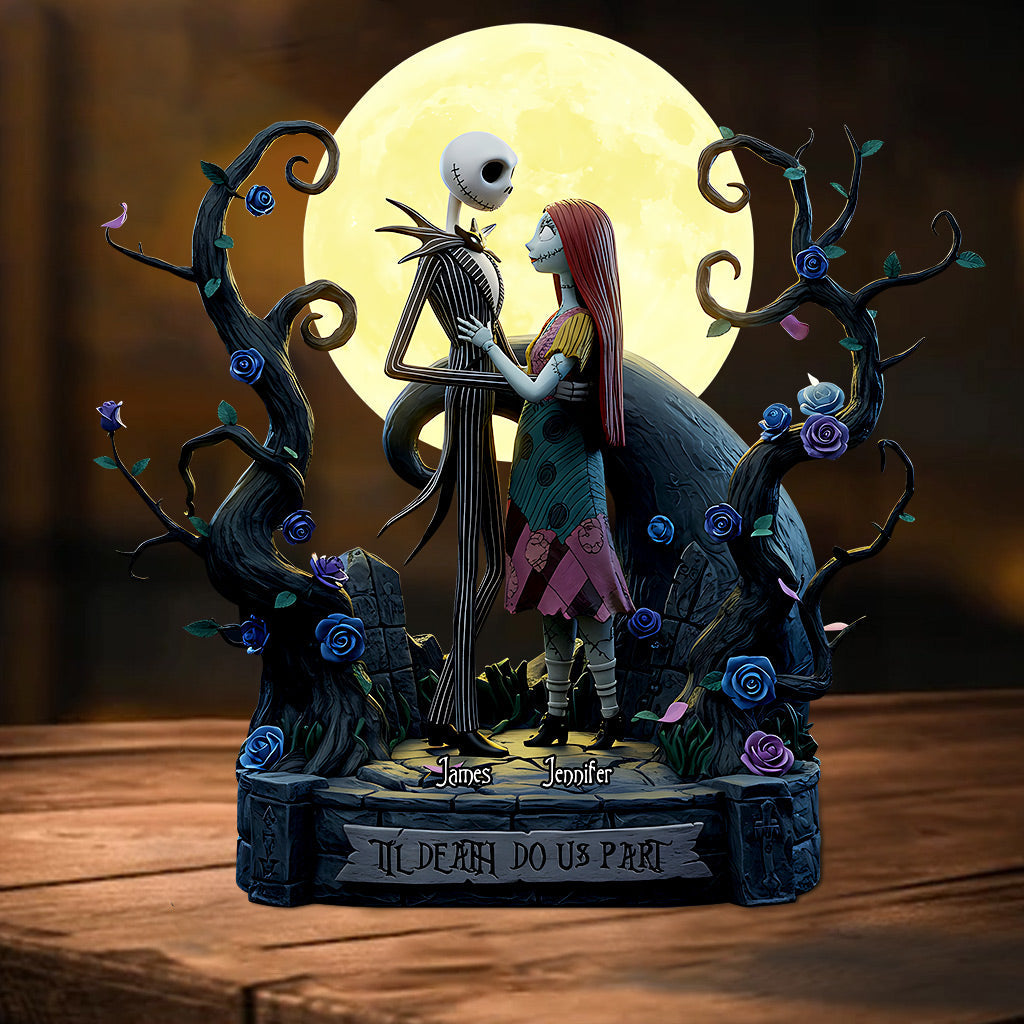 Til Death Do Us Part - Personalized Nightmare Custom Shaped Acrylic Plaque