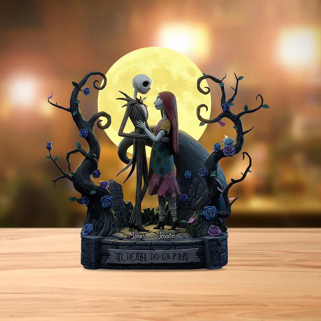 Til Death Do Us Part - Personalized Nightmare Custom Shaped Acrylic Plaque