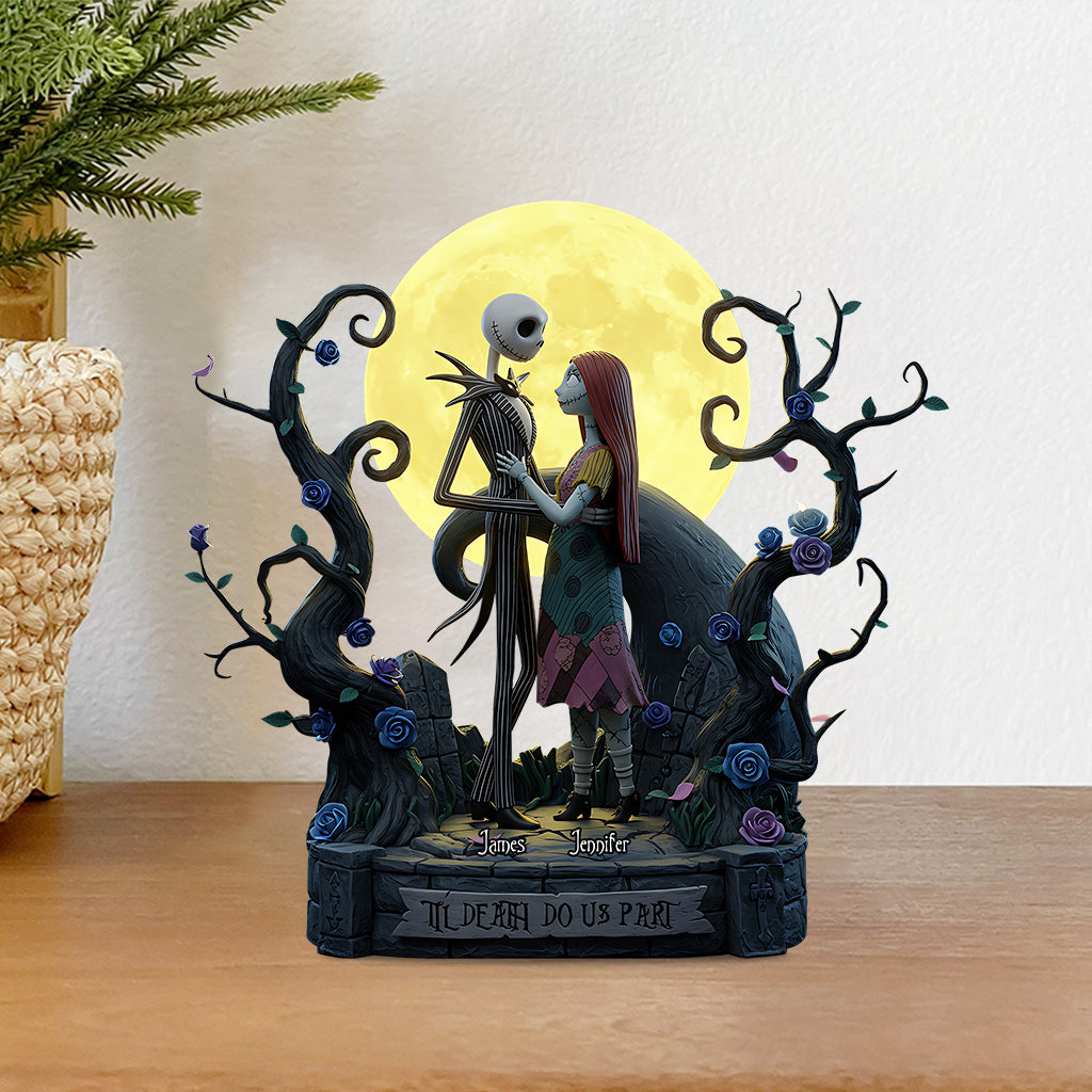 Til Death Do Us Part - Personalized Nightmare Custom Shaped Acrylic Plaque