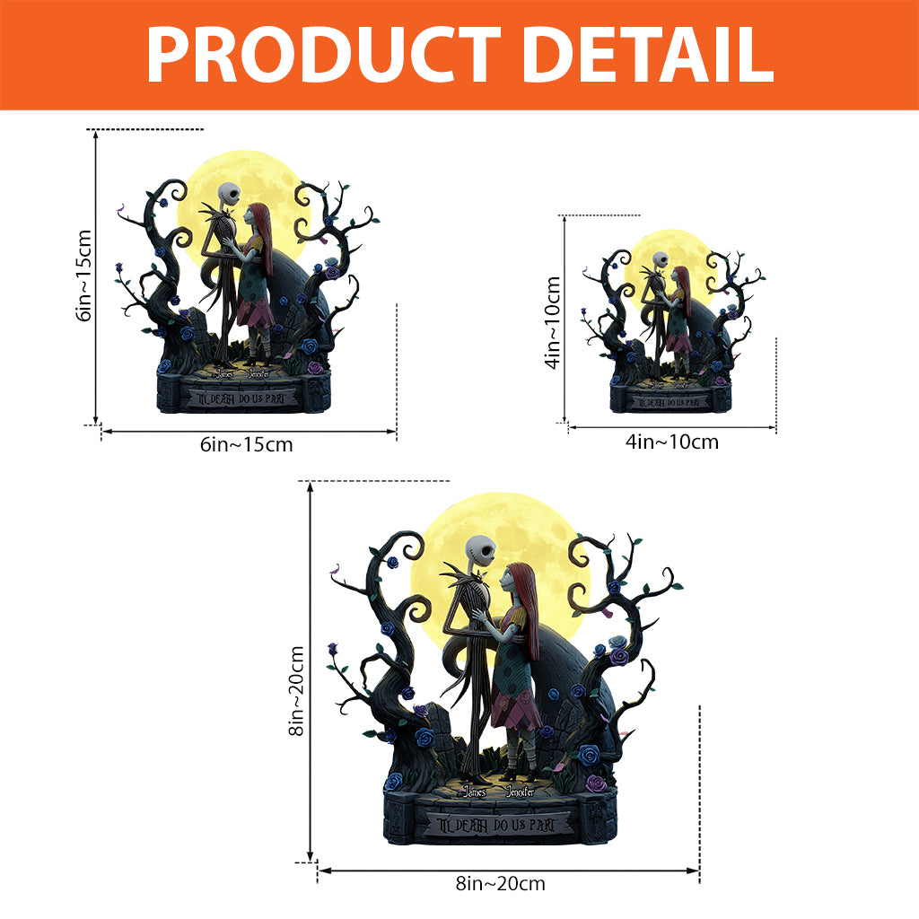 Til Death Do Us Part - Personalized Nightmare Custom Shaped Acrylic Plaque