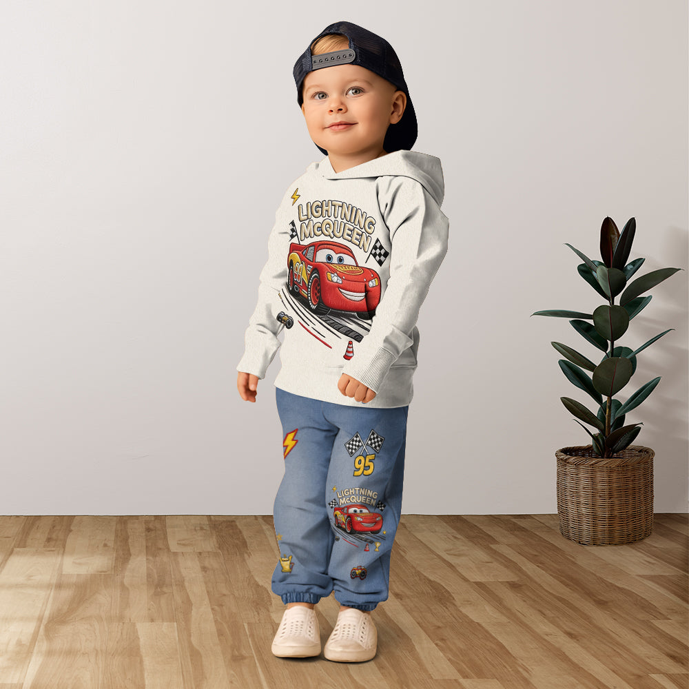 Little Racer Adventure - Personalized Racing Lover Kid Hoodie & Kid Jogger Sweatpants