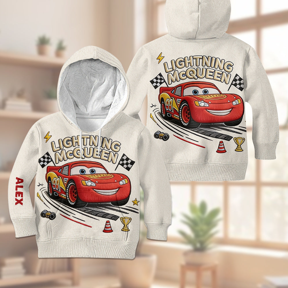 Little Racer Adventure - Personalized Racing Lover Kid Hoodie & Kid Jogger Sweatpants
