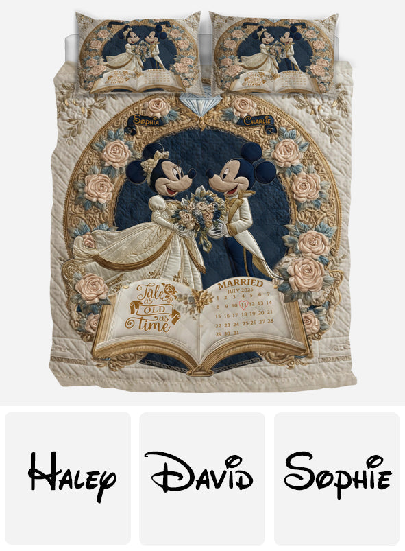 Tale As Fairy Tale - Personalized Mouse Quilt Set