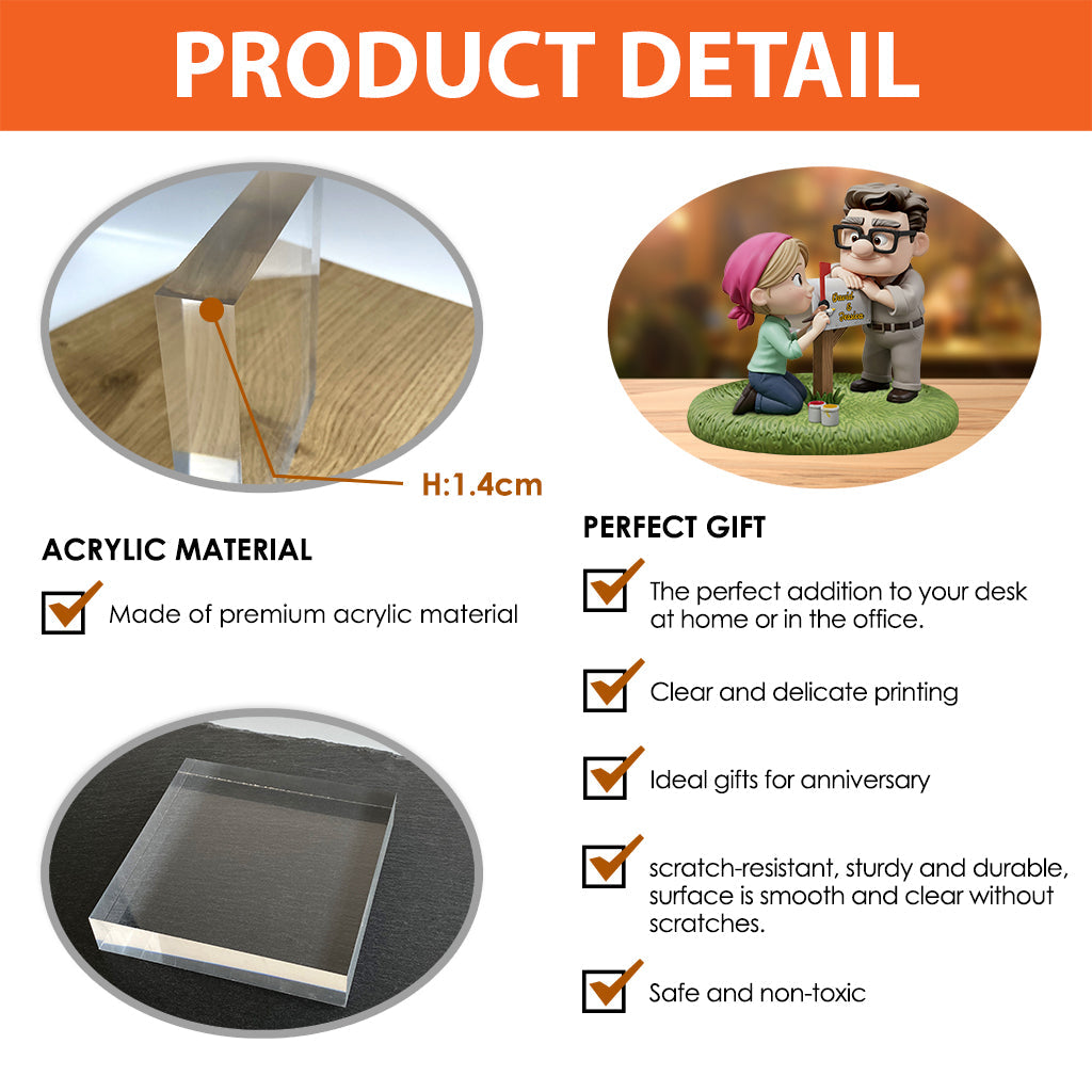 You Are My Greatest Adventure - Personalized Mouse Custom Shaped Acrylic Plaque