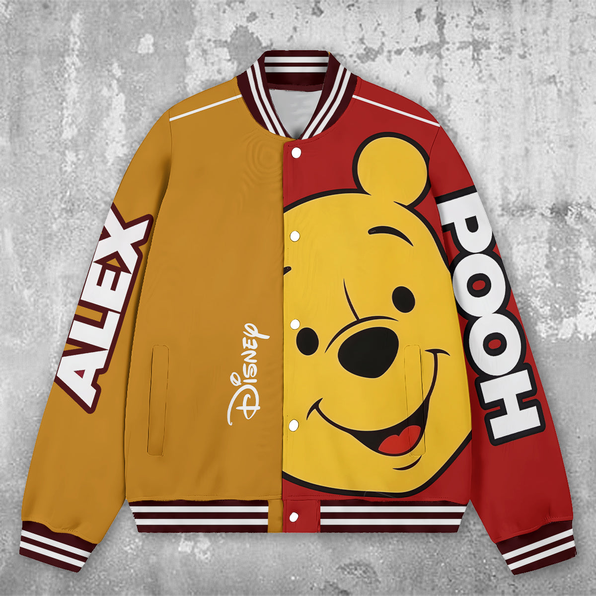 Yellow Bear Buddy - Personalized Yellow Bear Varsity Jacket