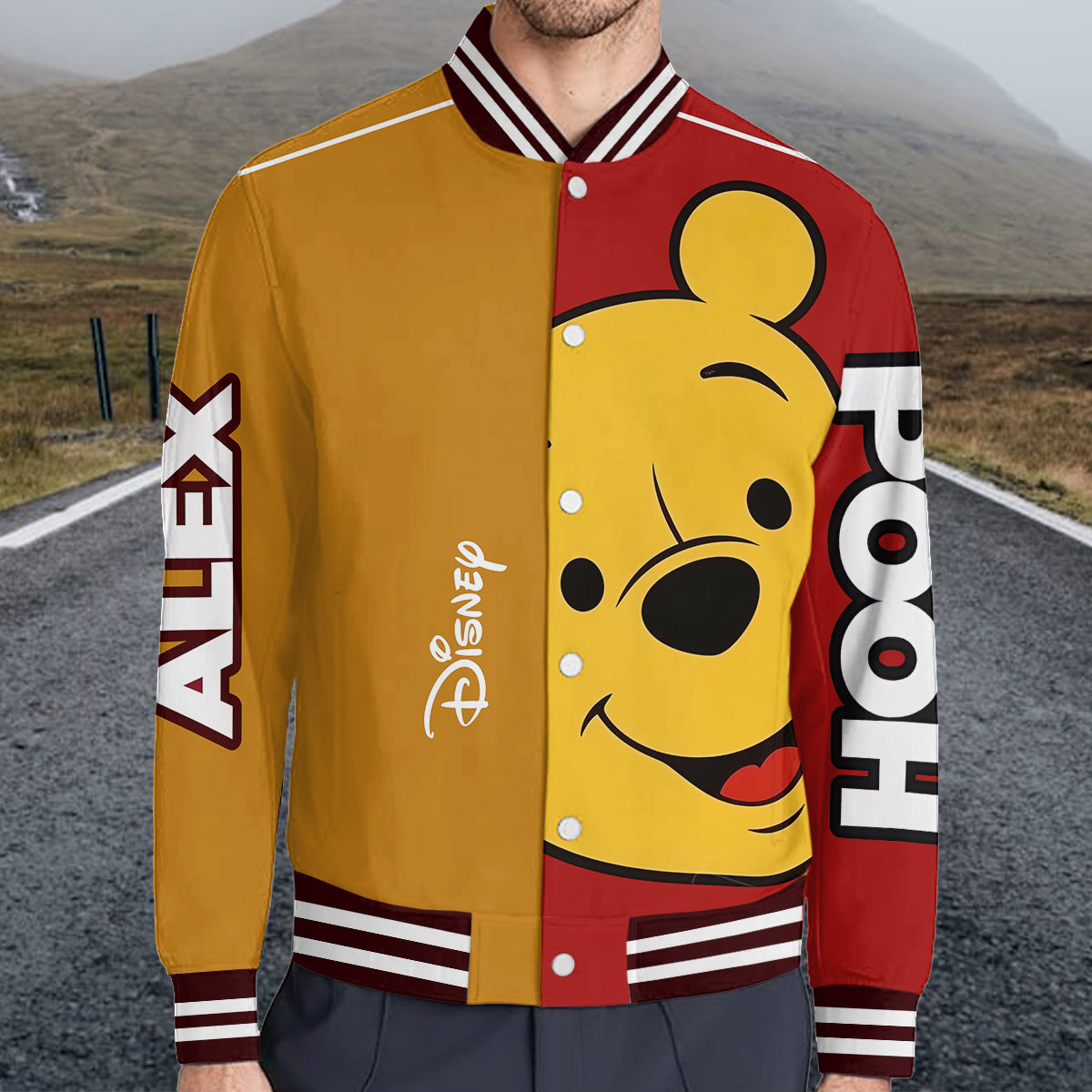 Yellow Bear Buddy - Personalized Yellow Bear Varsity Jacket