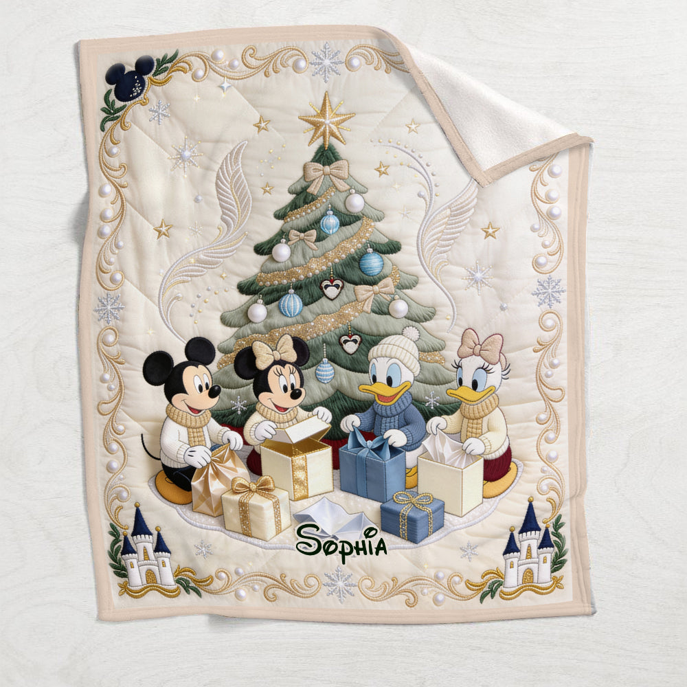 Merry Christmas - Personalized Mouse Blanket