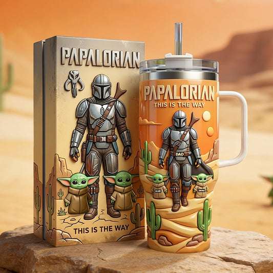Galaxy Father’s Day - Personalized The Force Tumbler With Handle