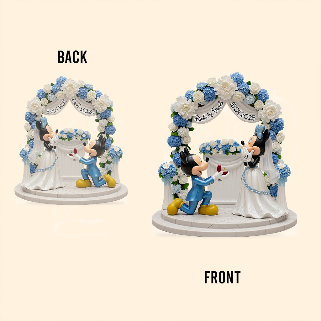 Celebrate Our Happily Ever After - Personalized Mouse Custom Shaped Acrylic Plaque