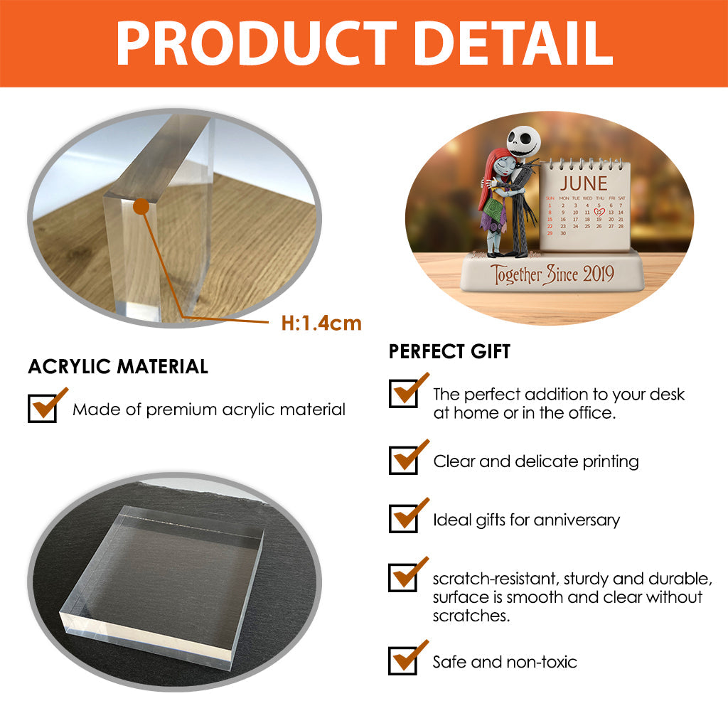 Together Since - Personalized Nightmare Custom Shaped Acrylic Plaque