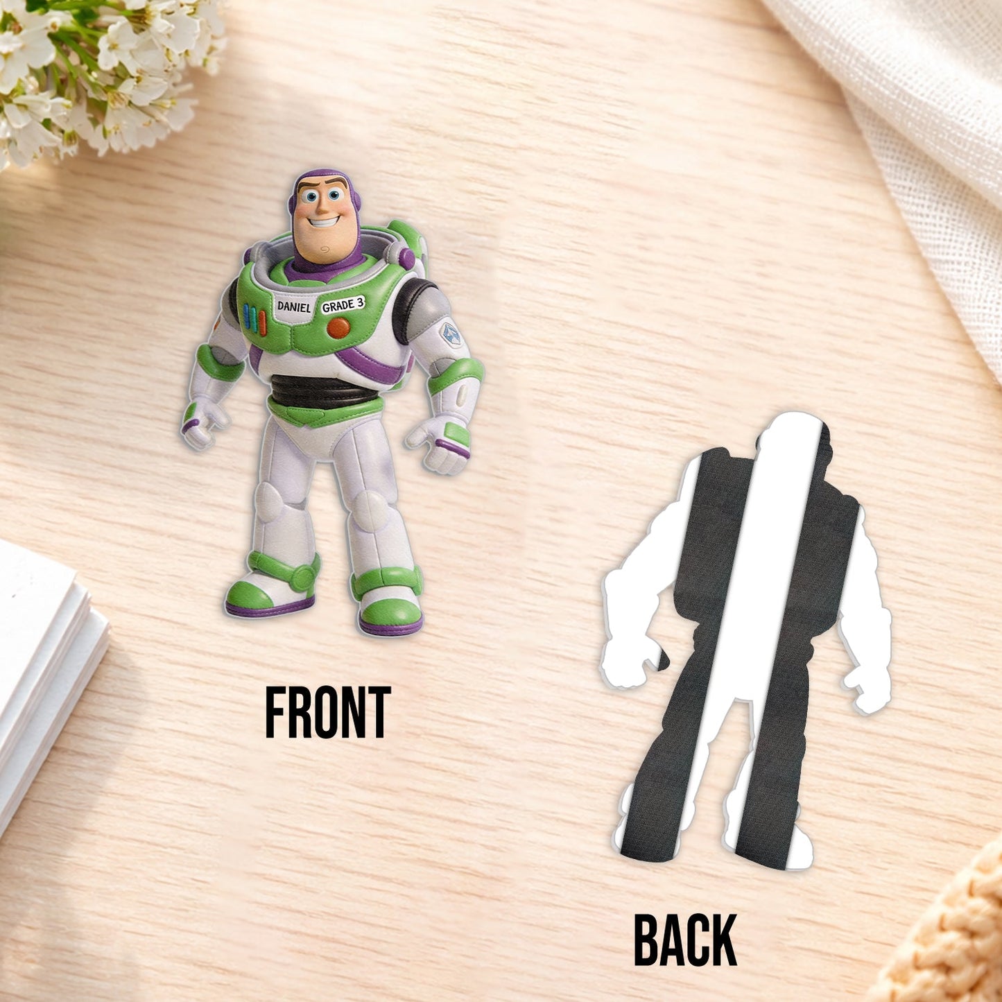 Toy Friendship - Personalized Movie For Kids Changeable Leather Patch Backpack