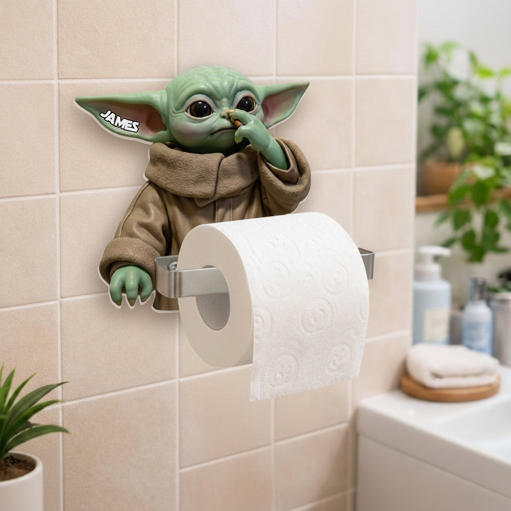 The Force Funny Gift - Personalized The Force Toilet Paper Holder