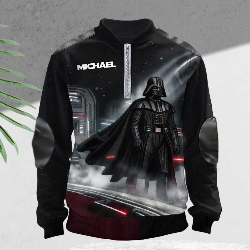 To The Dark - Personalized The Force Men Zip-Up Sweatshirt