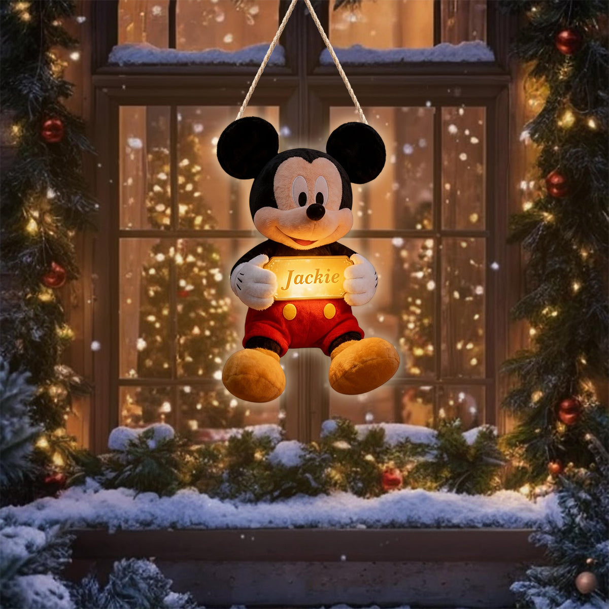 Magical Name Sign Room - Personalized Mouse LED Light Acrylic Sign