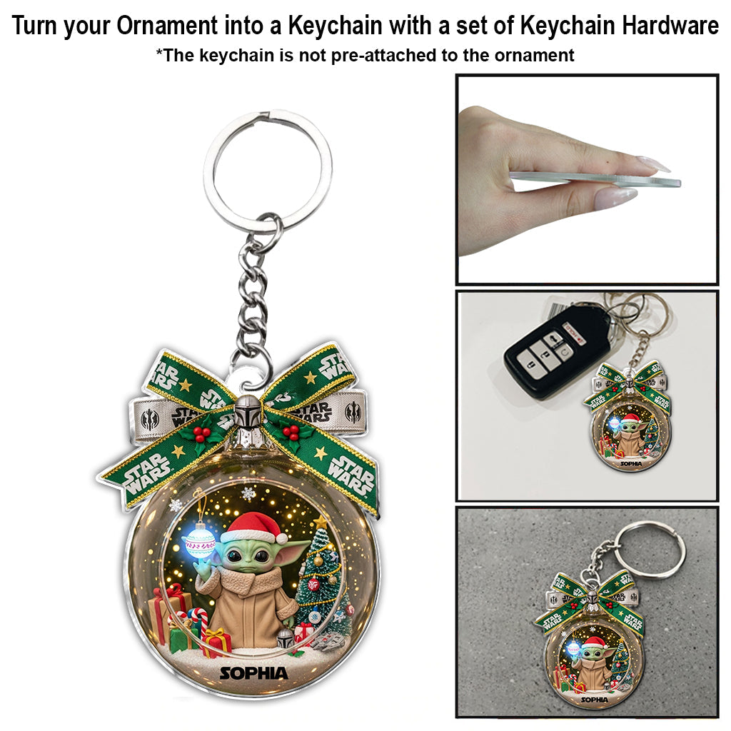 Merry Christmas - Personalized The Force Ornament