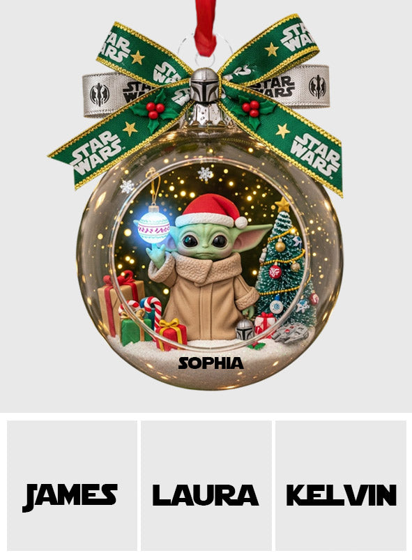Merry Christmas - Personalized The Force Ornament