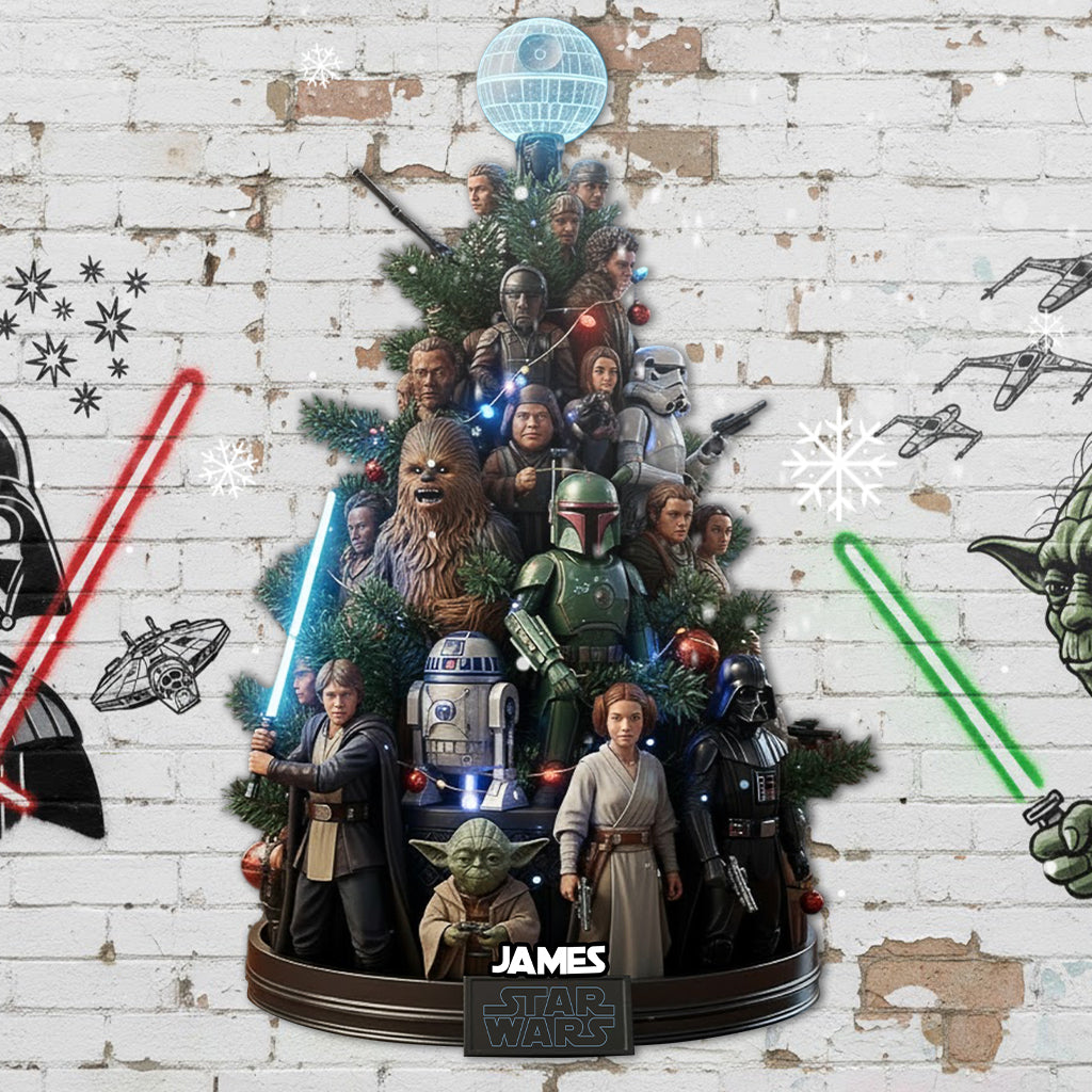 Dashing Through The Snow - Personalized The Force Cut Metal Sign