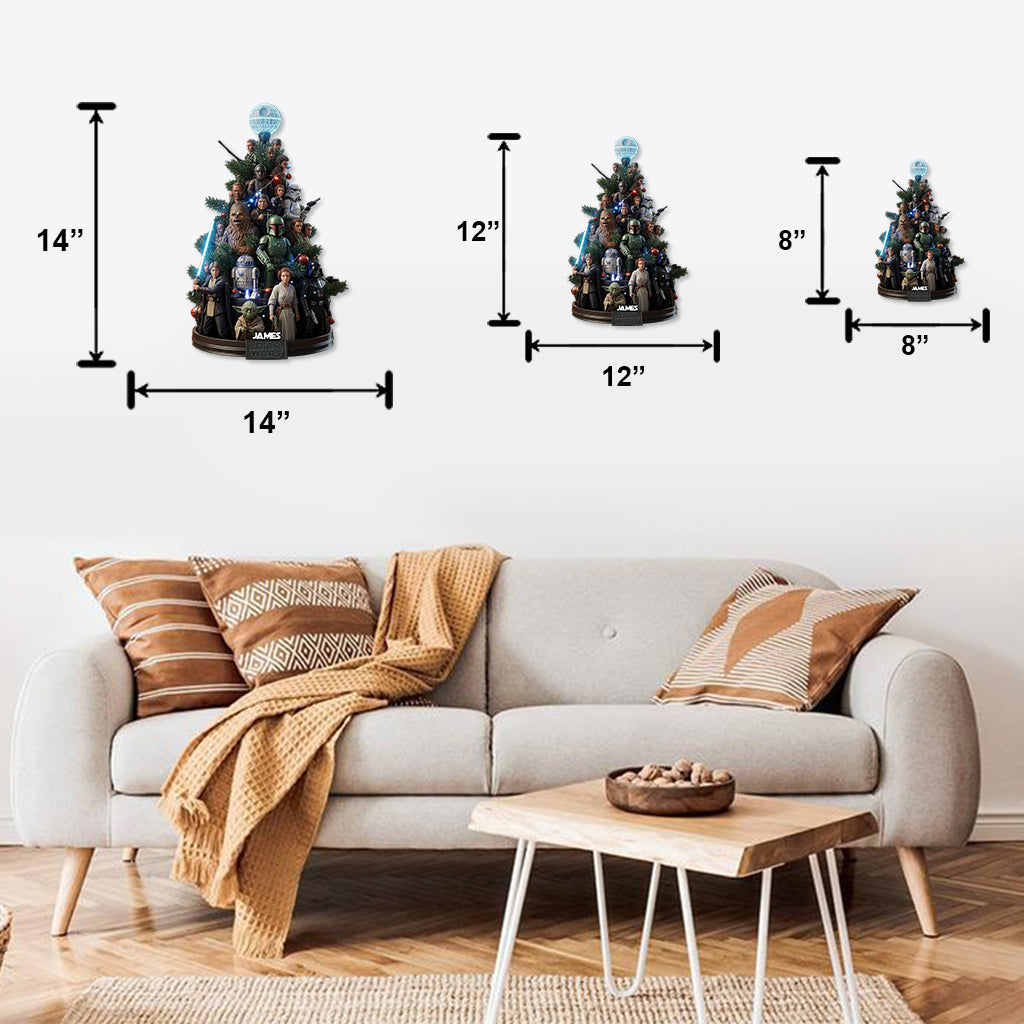 Dashing Through The Snow - Personalized The Force Cut Metal Sign