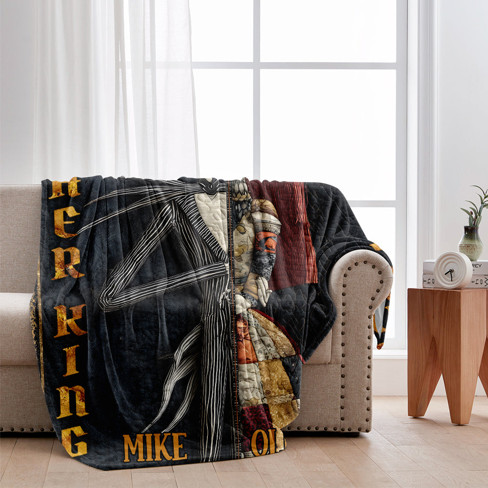 Her King His Queen - Personalized Nightmare Blanket