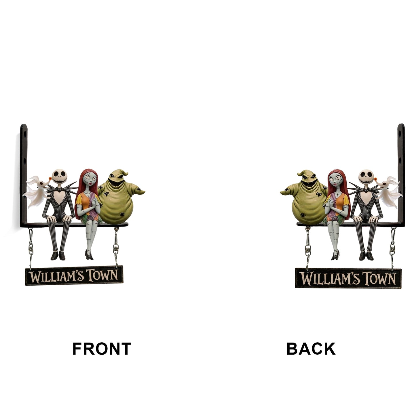 Welcome To Our House - Personalized Nightmare Wooden Wall Mount Sign