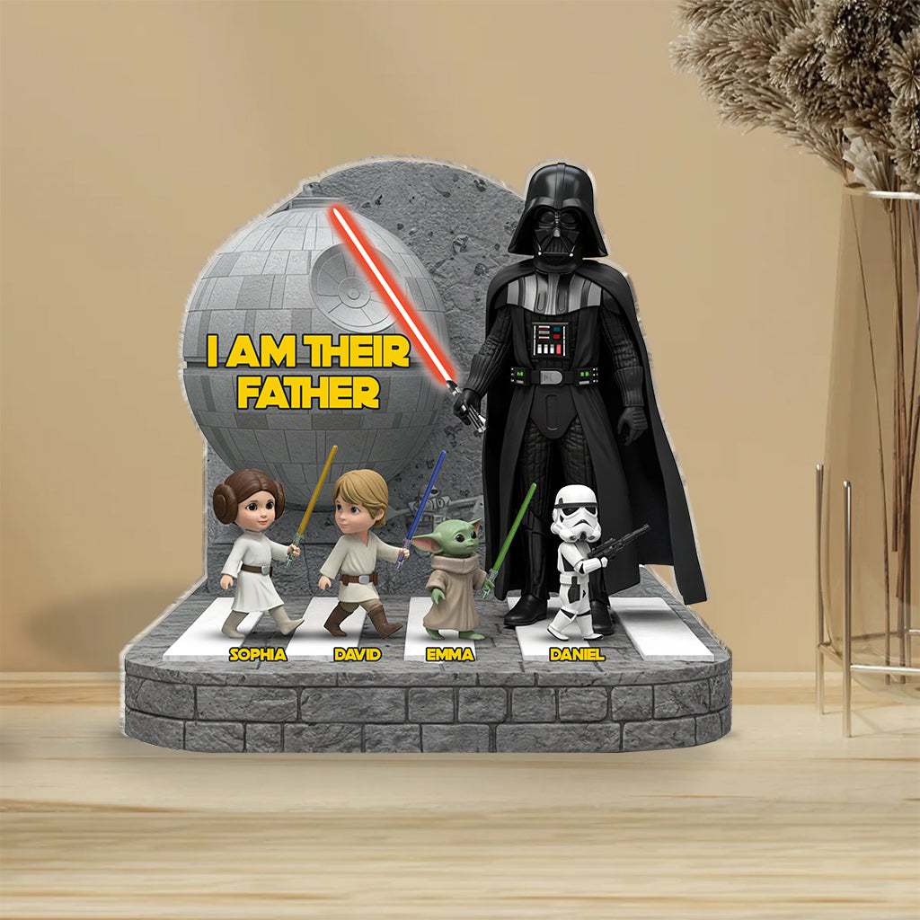I'm Their Father - Personalized The Force Custom Shaped Acrylic Plaque
