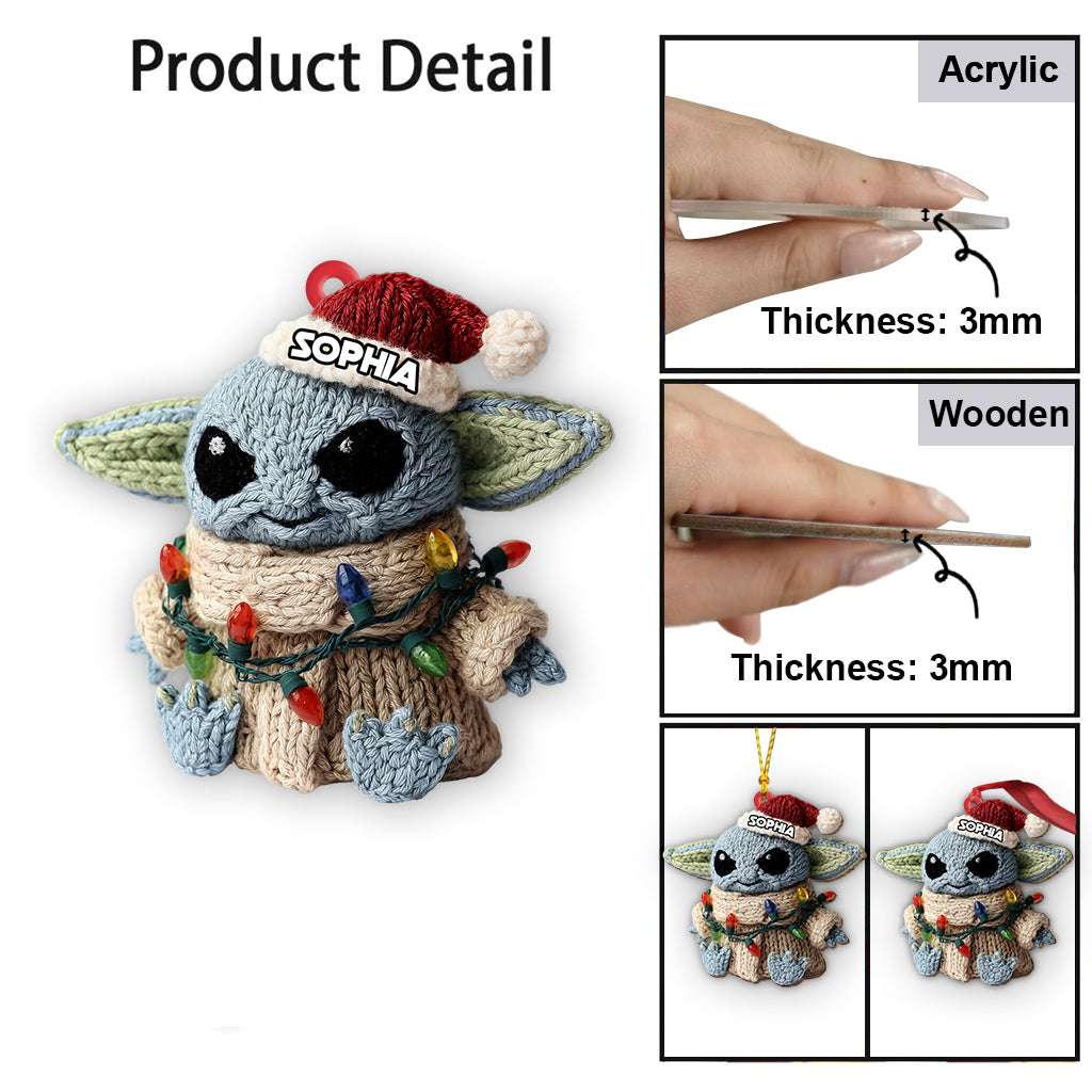 Merry Christmas - Personalized The Force Ornament