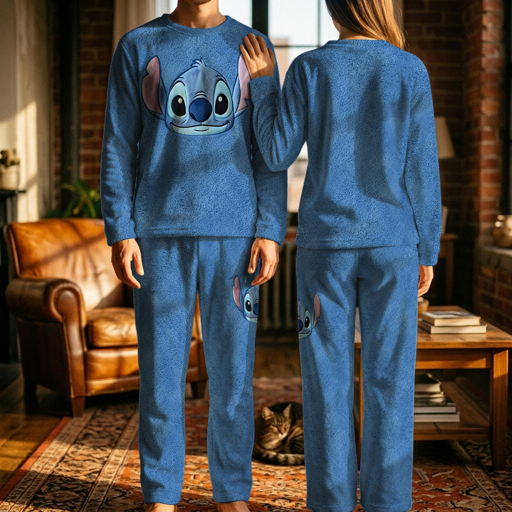 Blue Ohana - Personalized Ohana Fleece Lounge Set
