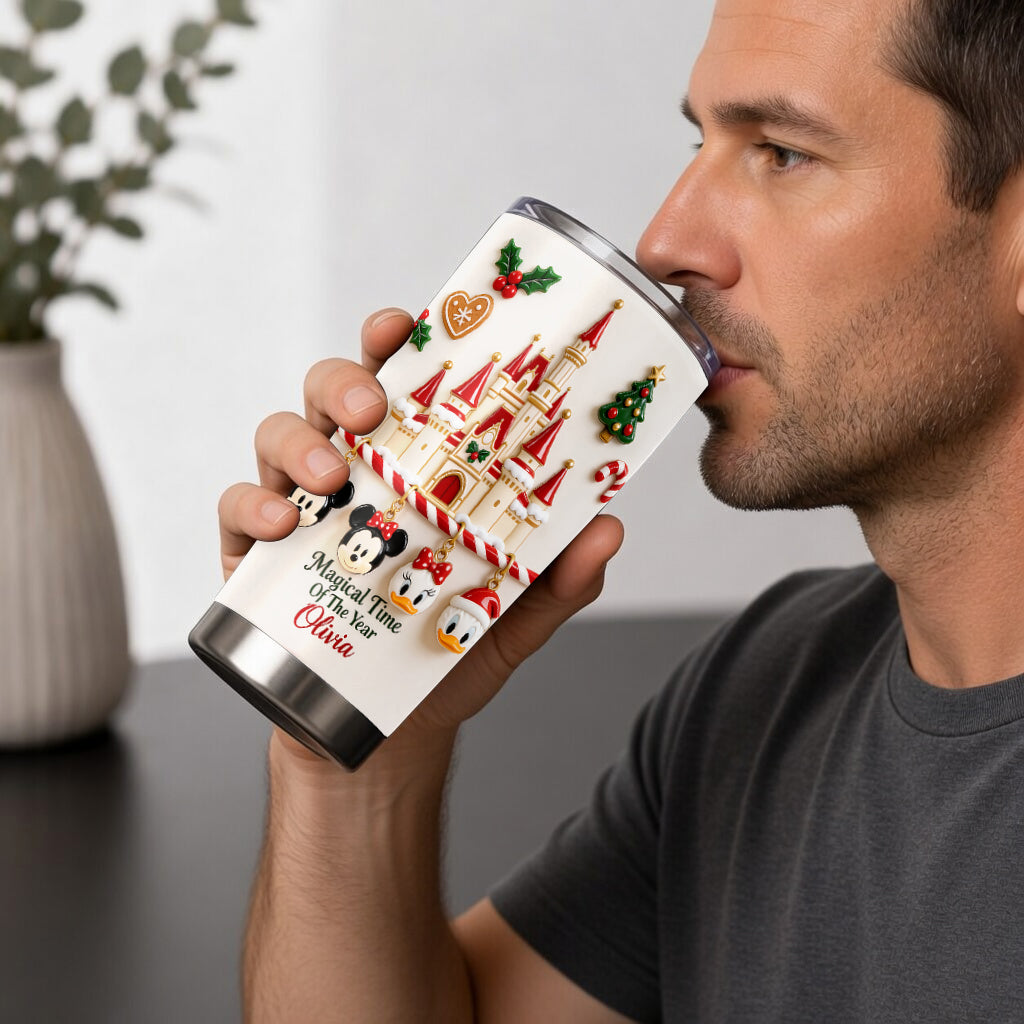 Magical Time Of The Year - Personalized Mouse Tumbler With Gift Box