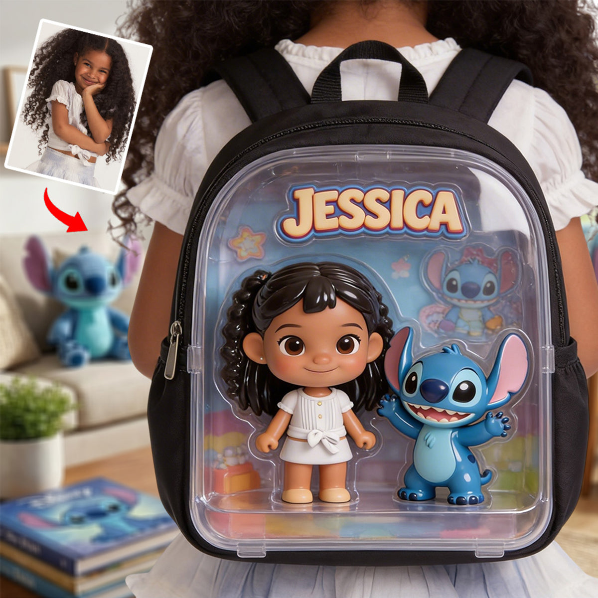 Kid Favorite Gift - Personalized Kid Multifunctional Backpack