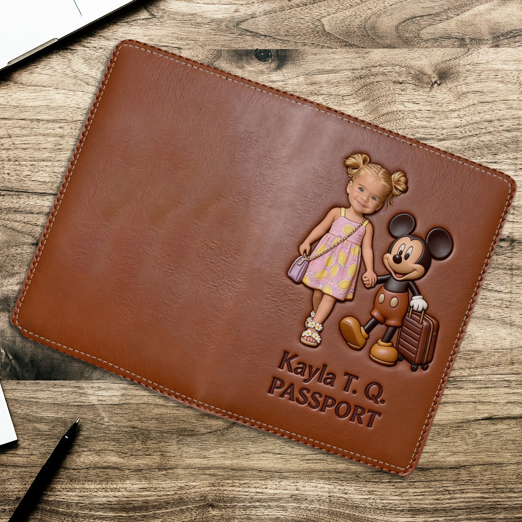 Magical Travel Buddy - Personalized Mouse Passport Holder & Luggage Tag Set