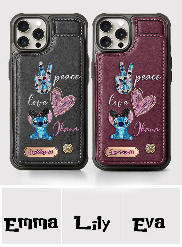 Ohana Means Family - Personalized Ohana Wallet Phone Case