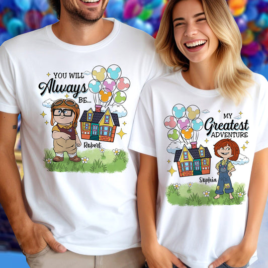 My Greatest Adventure - Personalized Couple All Over Shirt