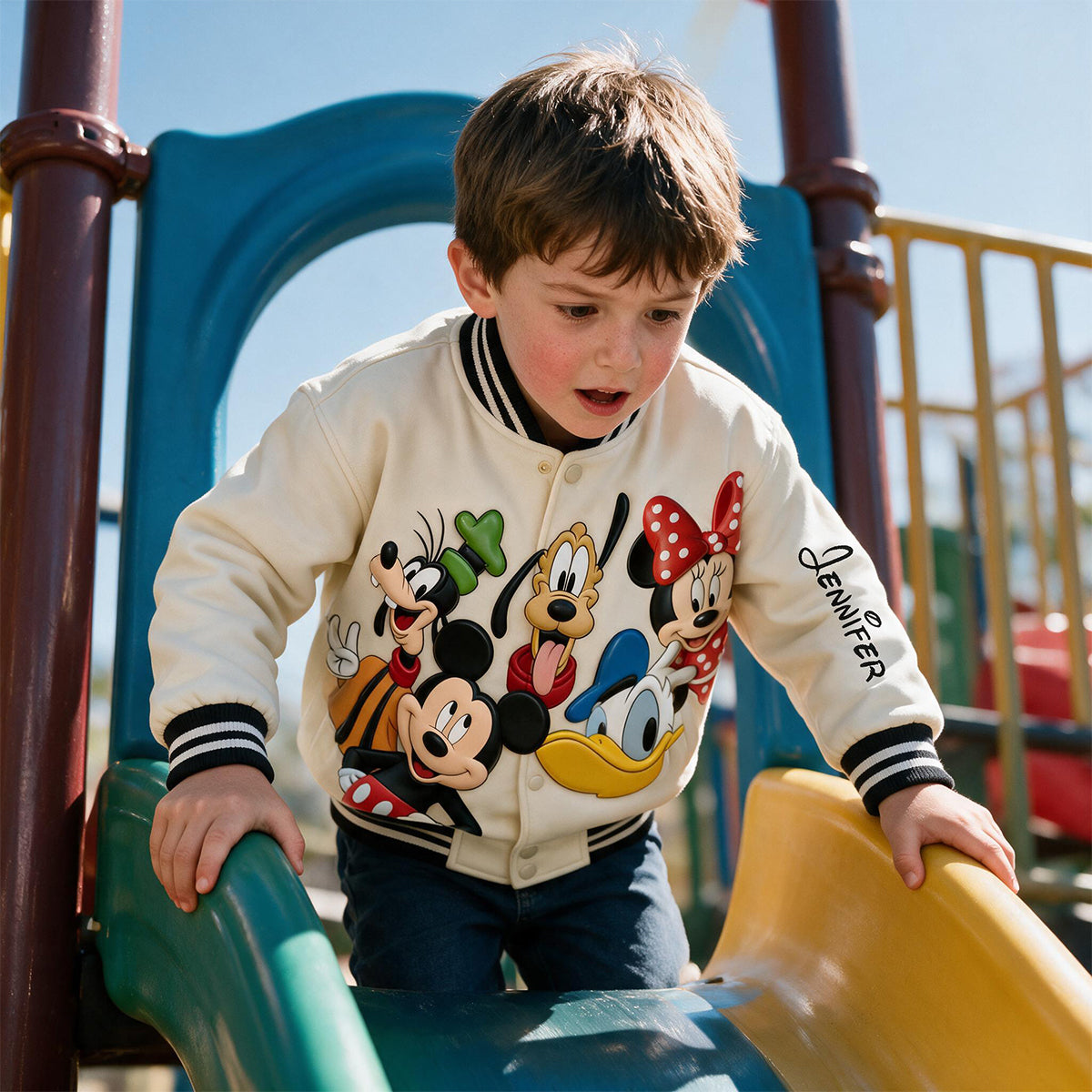 Magical Friends - Personalized Mouse Varsity Jacket