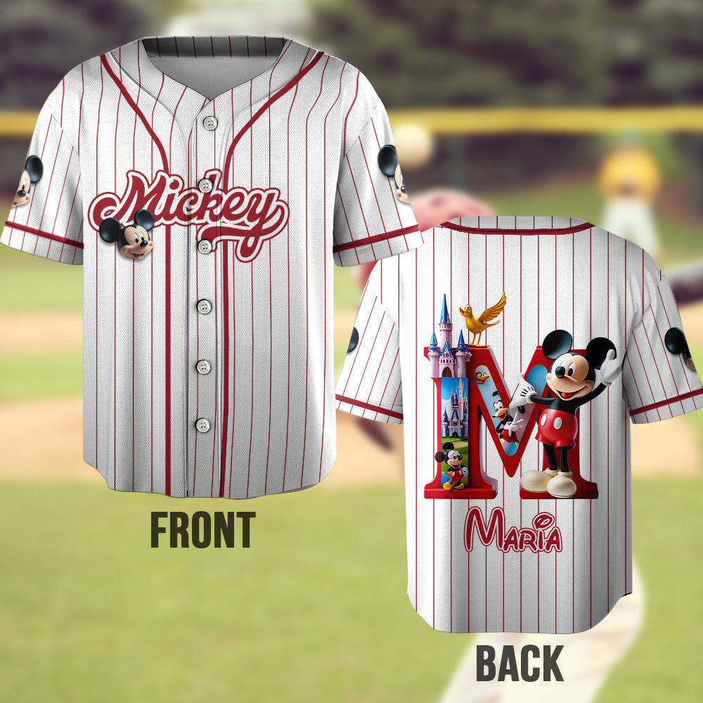 Magical Day - Personalized Mouse Baseball Jersey