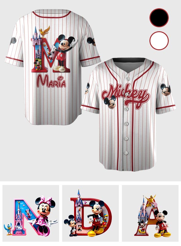 Magical Day - Personalized Mouse Baseball Jersey