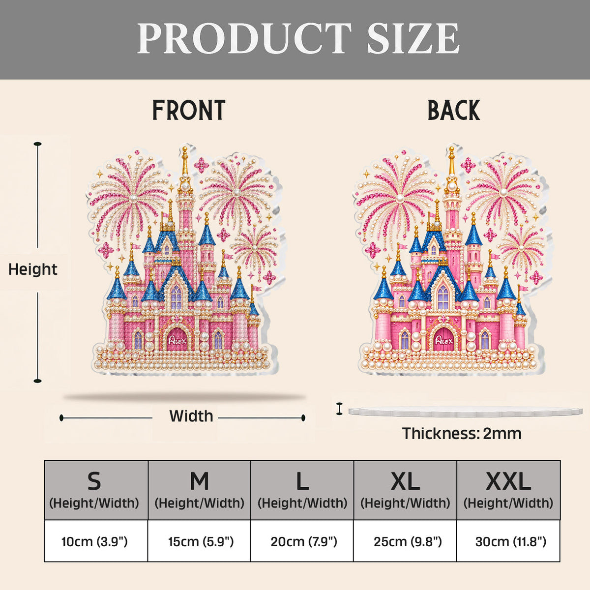 Magic Castle - Personalized Dream Trip Diamond Painting Ornament Kit