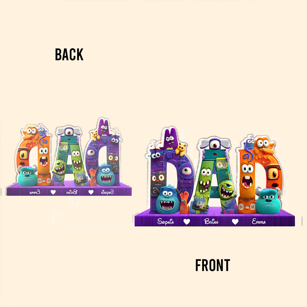 Monster Dad - Personalized Mouse Custom Shaped Acrylic Plaque