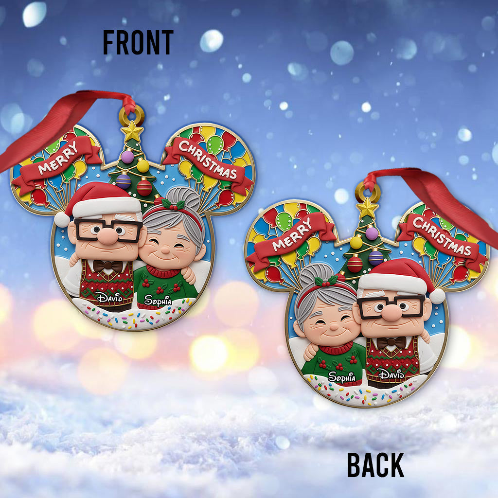Couple Up Merry Christmas - Personalized Couple Ornament