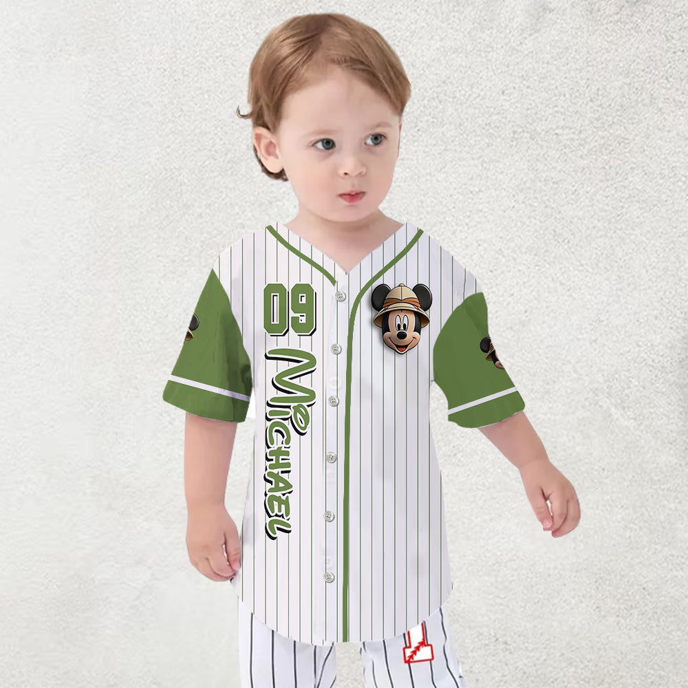 Magical Animal Kingdom - Personalized Mouse Baseball Jersey