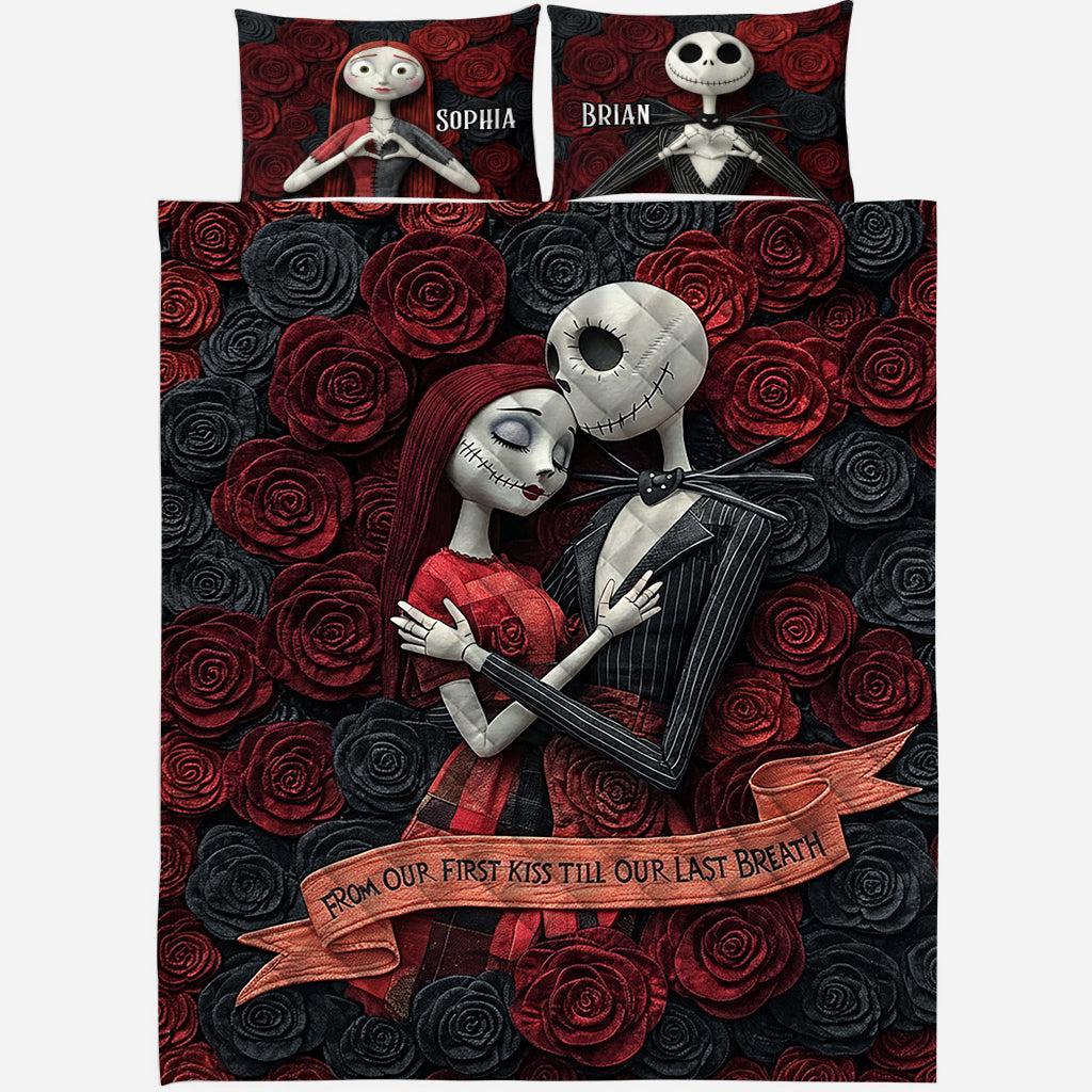 From Our First Kiss - Personalized Nightmare Quilt Set