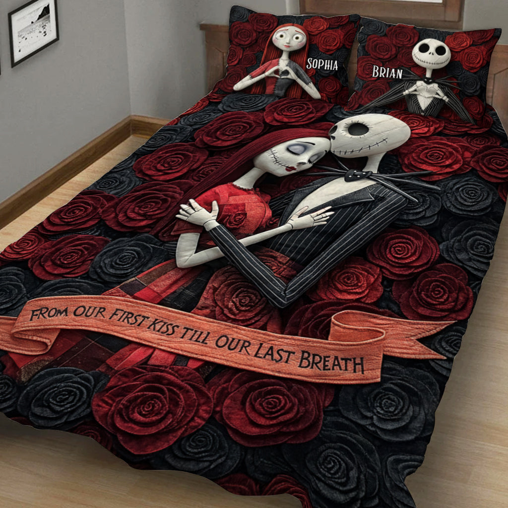 From Our First Kiss - Personalized Nightmare Quilt Set