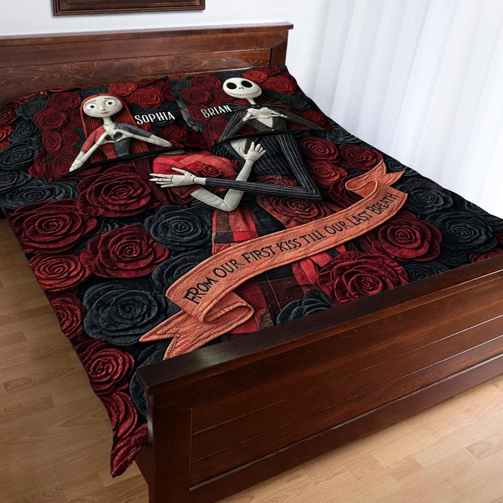 From Our First Kiss - Personalized Nightmare Quilt Set