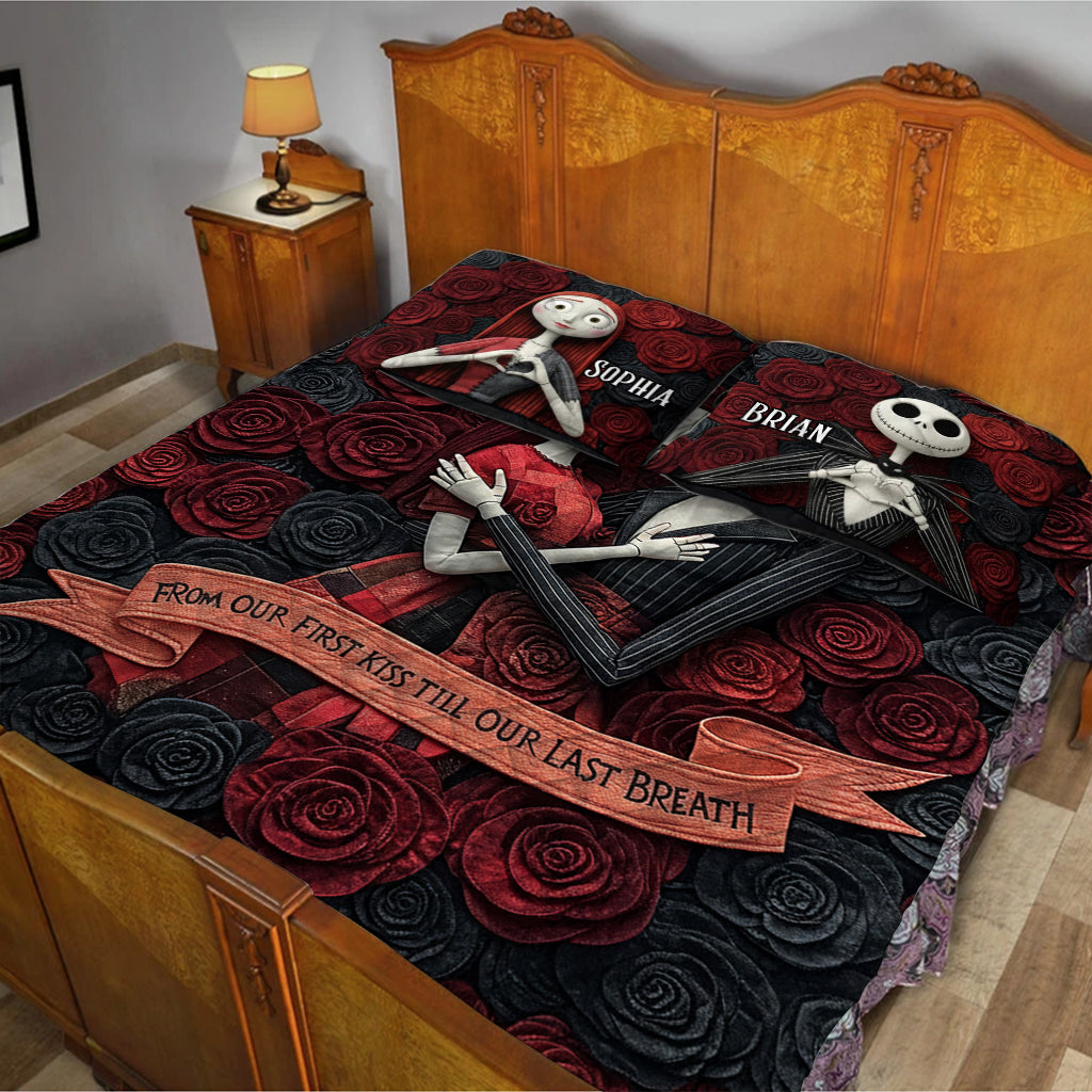 From Our First Kiss - Personalized Nightmare Quilt Set