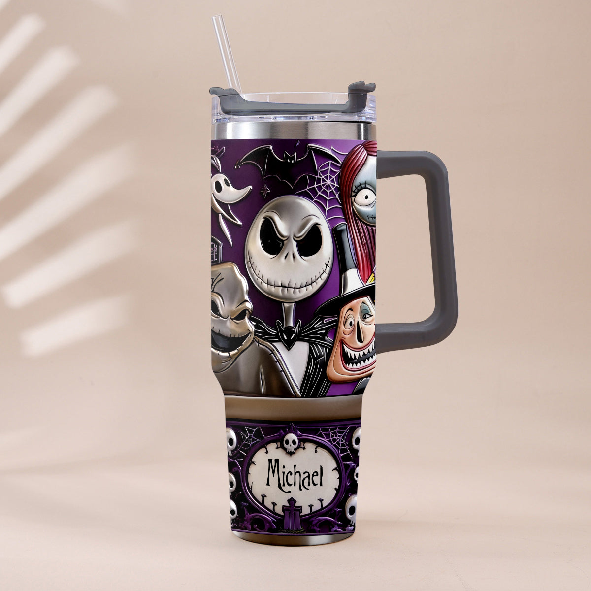 The Nightmare - Personalized Nightmare Tumbler With Plush Charm
