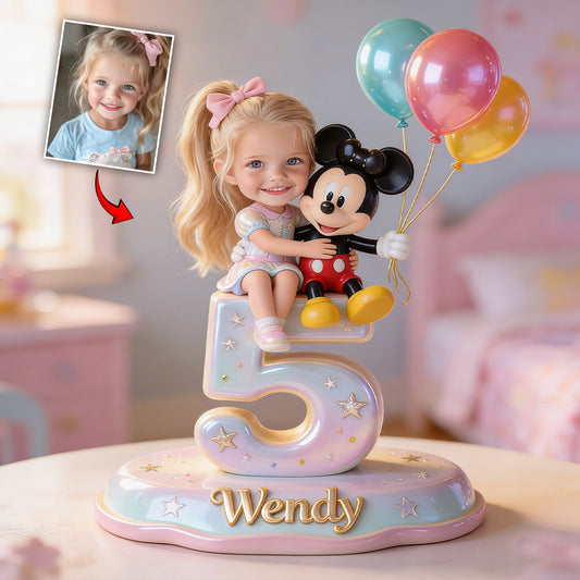 Any Photo Perfect Birthday Gift - Personalized Mouse Custom Shaped Acrylic Plaque