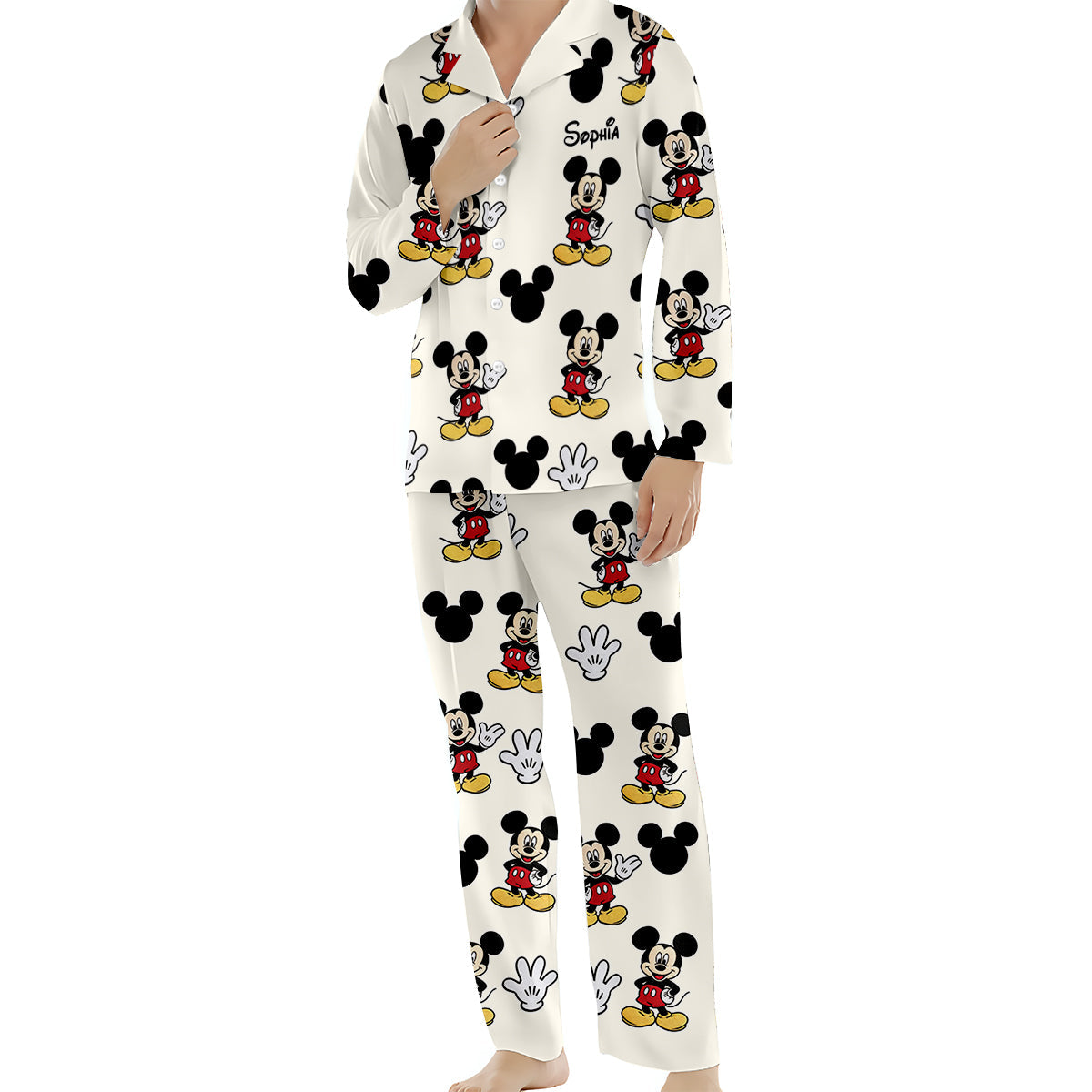 Friends - Personalized Mouse Button Down Pajamas