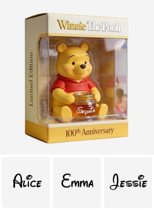 Honey Bear 100th Anniversary - Personalized Yellow Bear Custom Shaped Acrylic Plaque