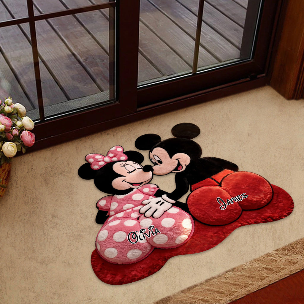 Magical Cartoon Mouse - Personalized Mouse Shaped Doormat/ Rug