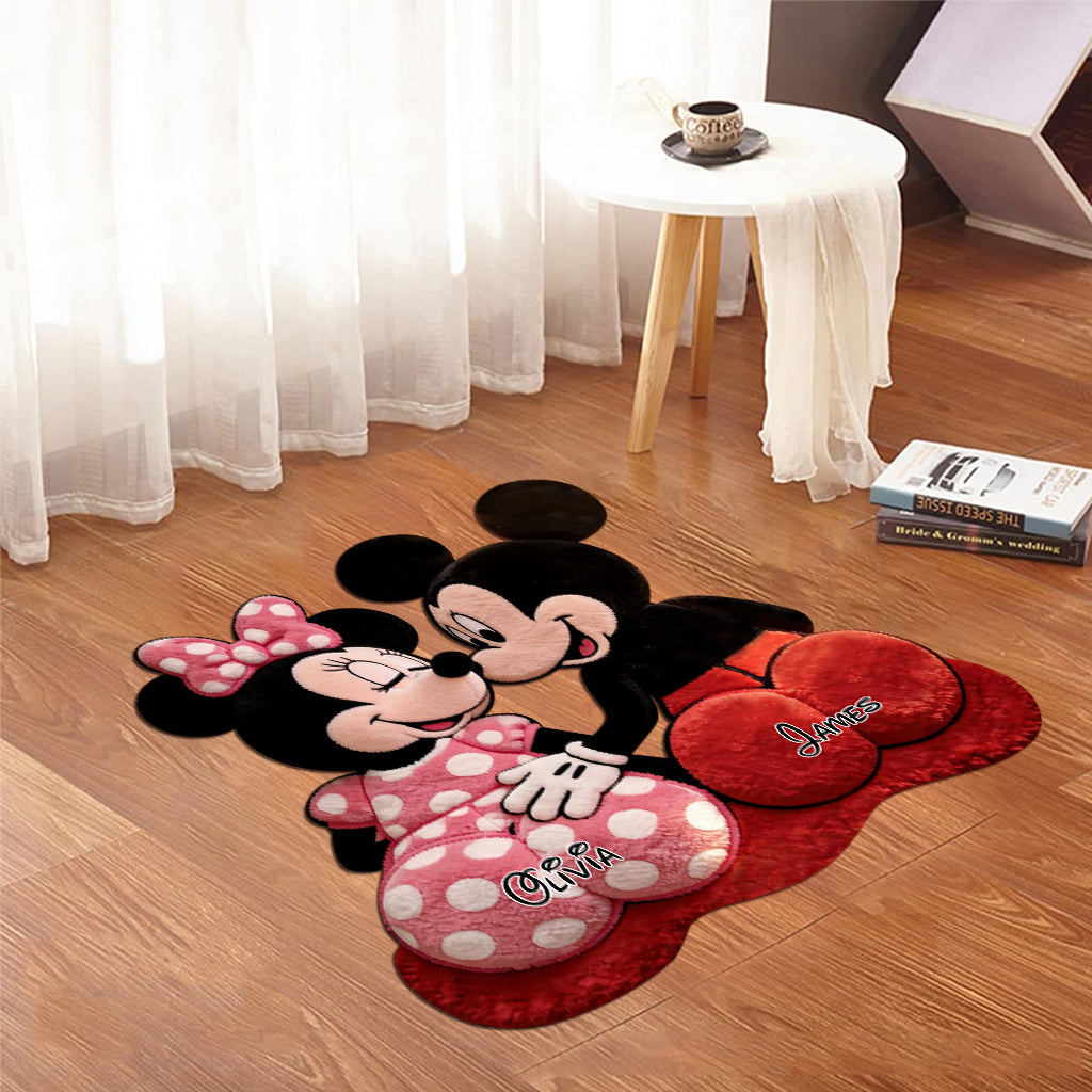 Magical Cartoon Mouse - Personalized Mouse Shaped Doormat/ Rug