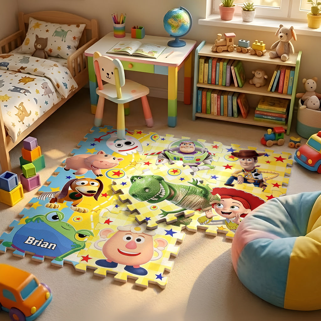Buddy Toy - Personalized Movie For Kids Foam Puzzle Mat